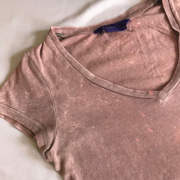 Miley Cyrus & Max Azria Pink & Gray Tee Shirt - Picture 5 of 7